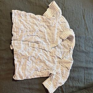 Madewell Plaid Short Sleeve Button-Up Shirt